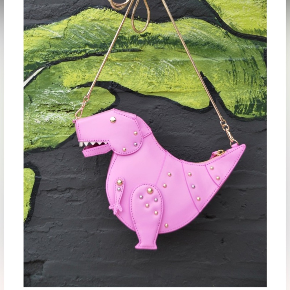 Kate Spade Pink Dinosaur Crossbody Bag